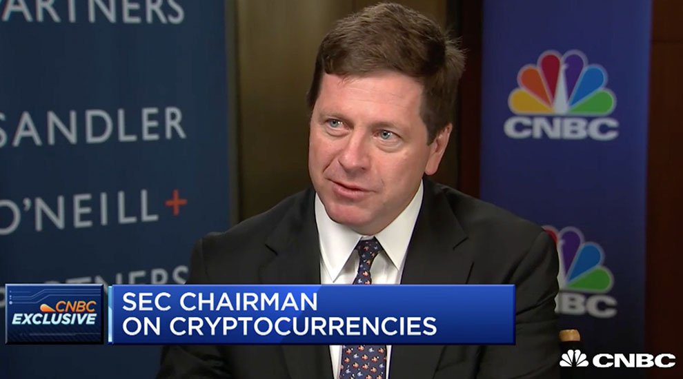 SEC Chairman Jay Clayton: Cryptocurrencies Like Bitcoin Are Not Securities, but Most ICOs Are