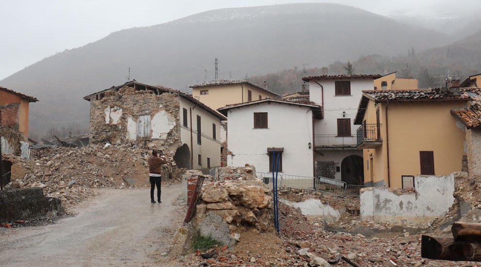 The town of San Pellegrino di Norcia, after the earthquake