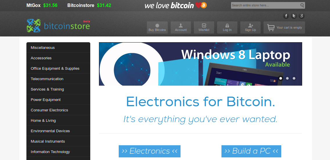 BitcoinStore Officially Launching Today, 0% Markup