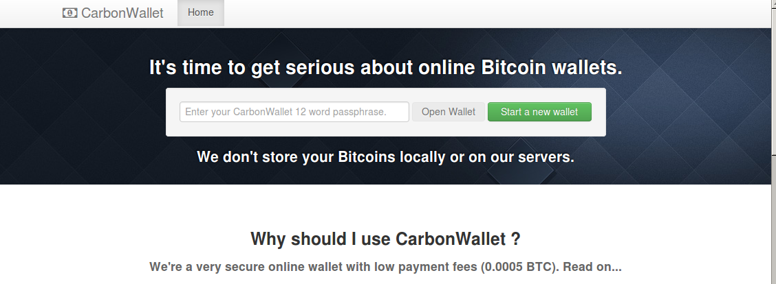 Introducing Carbon Wallet