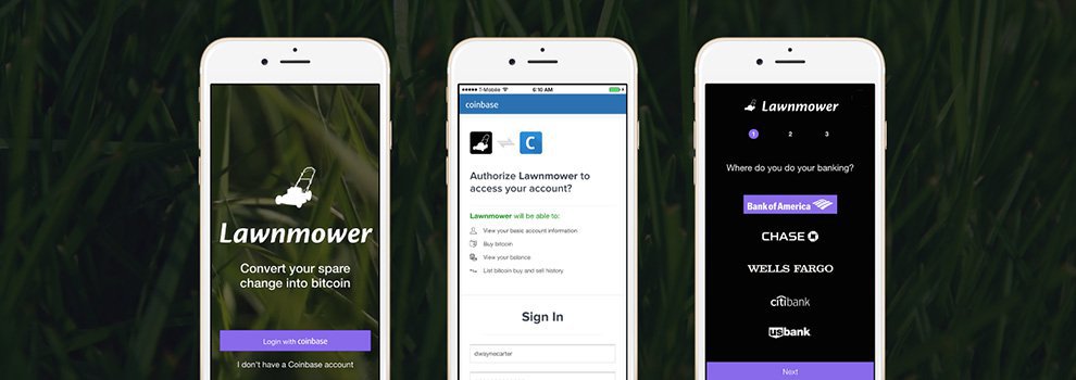 Lawnmower Invests Users’ Spare Change to Purchase Bitcoin